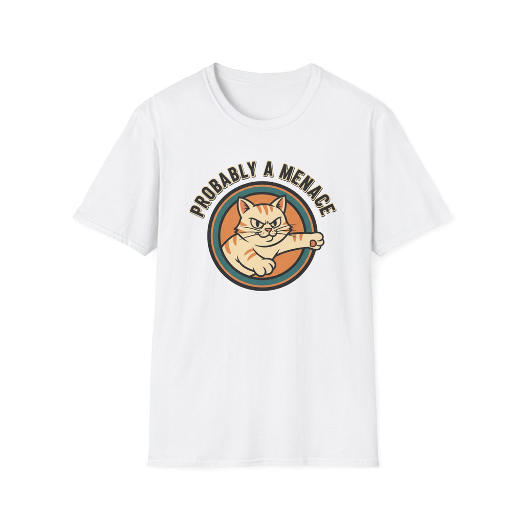 Probably a Menace Cat Logo T-Shirt