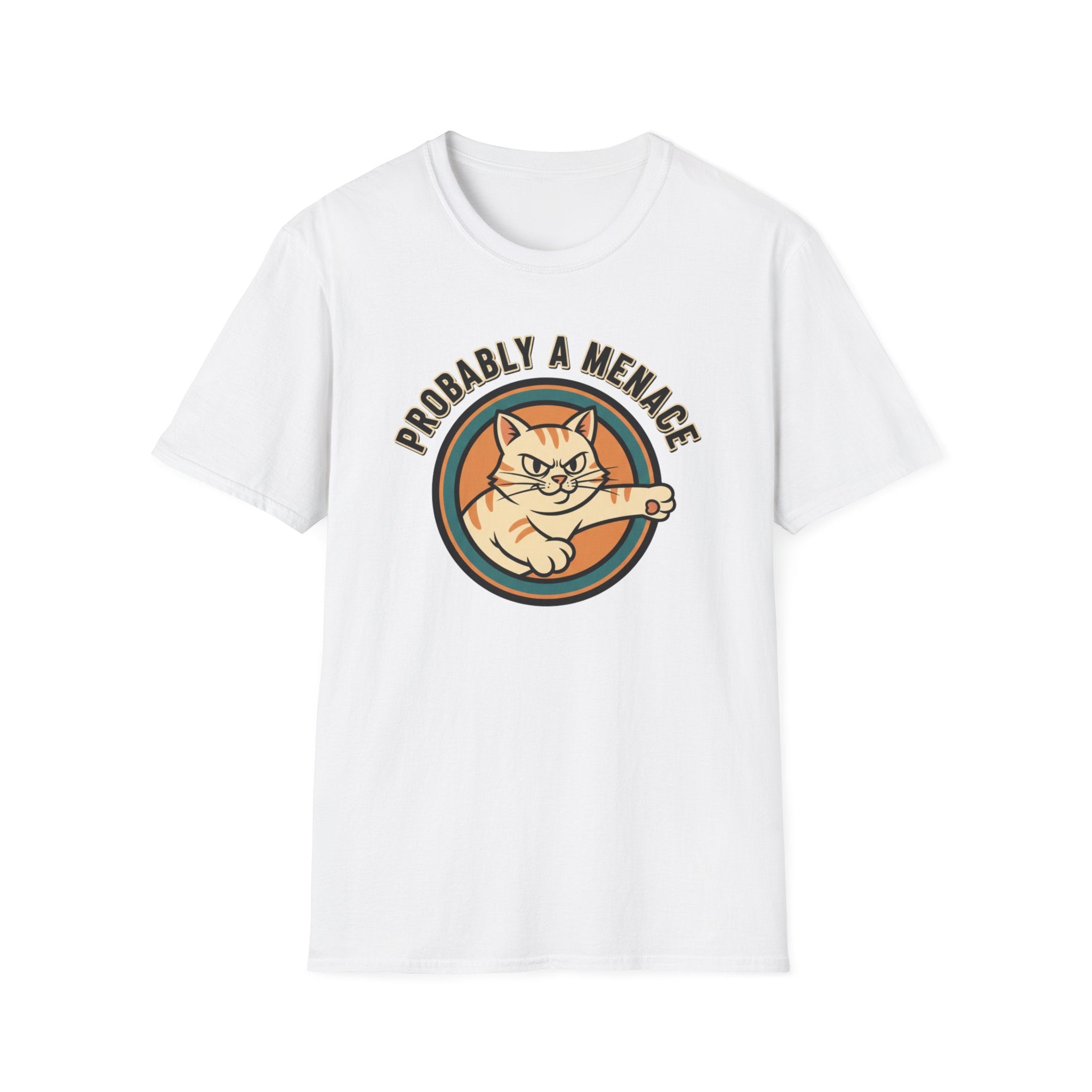 Probably a Menace Cat Logo T-Shirt