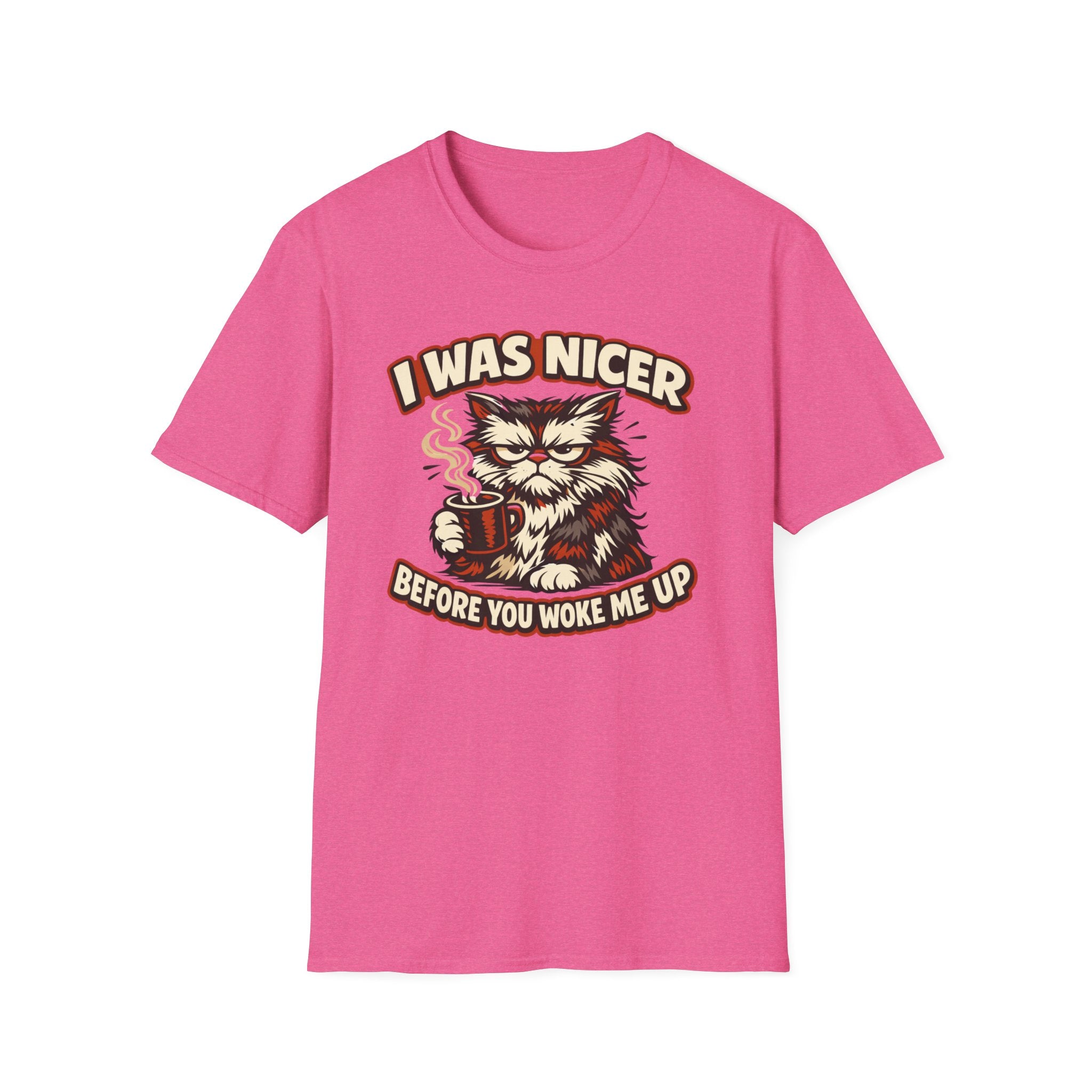 I Was Nicer Before You Woke Me Up Cat T-Shirt