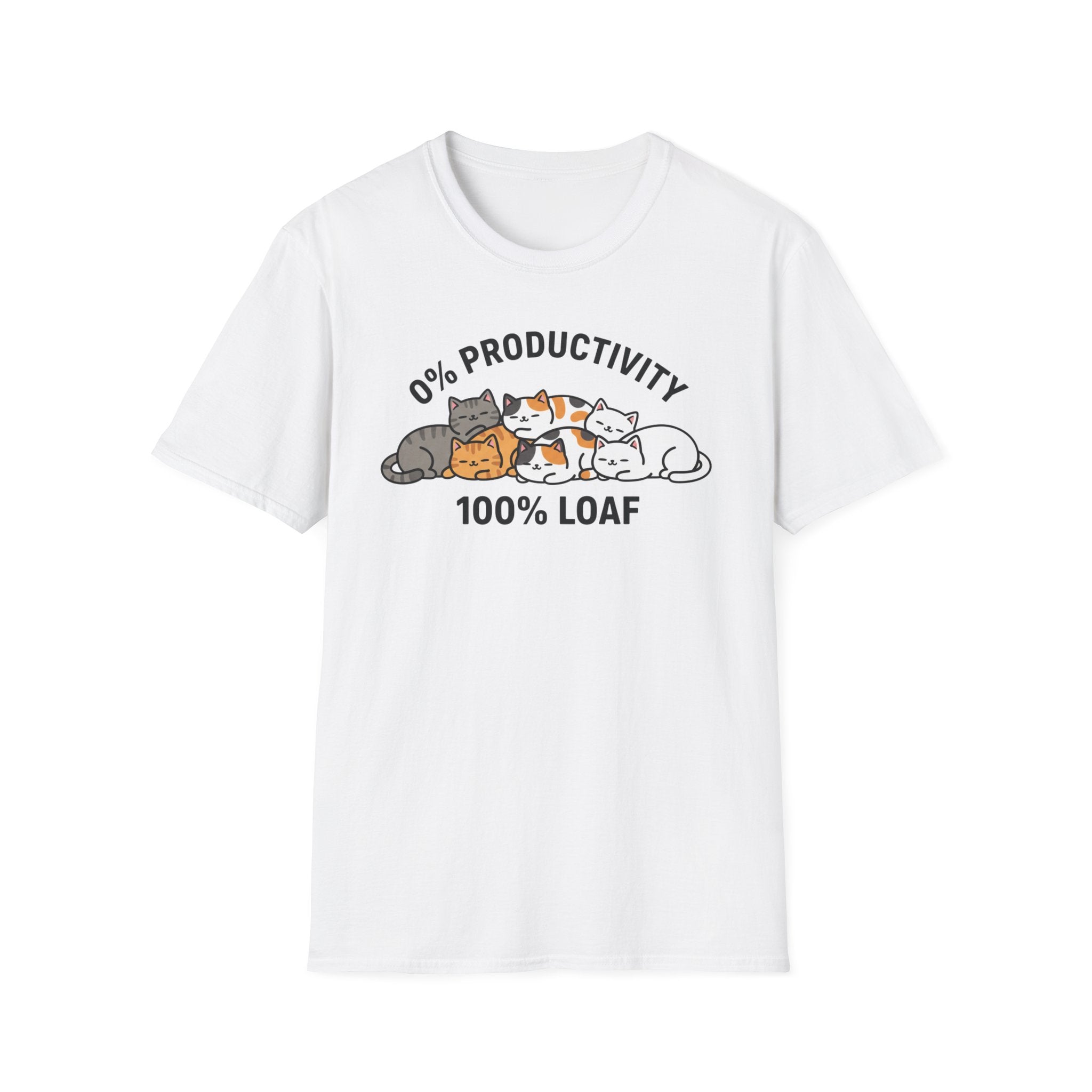 0% Productivity 100% Loaf Cat T-Shirt