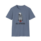 Has Opinions African Grey Parrot T-Shirt