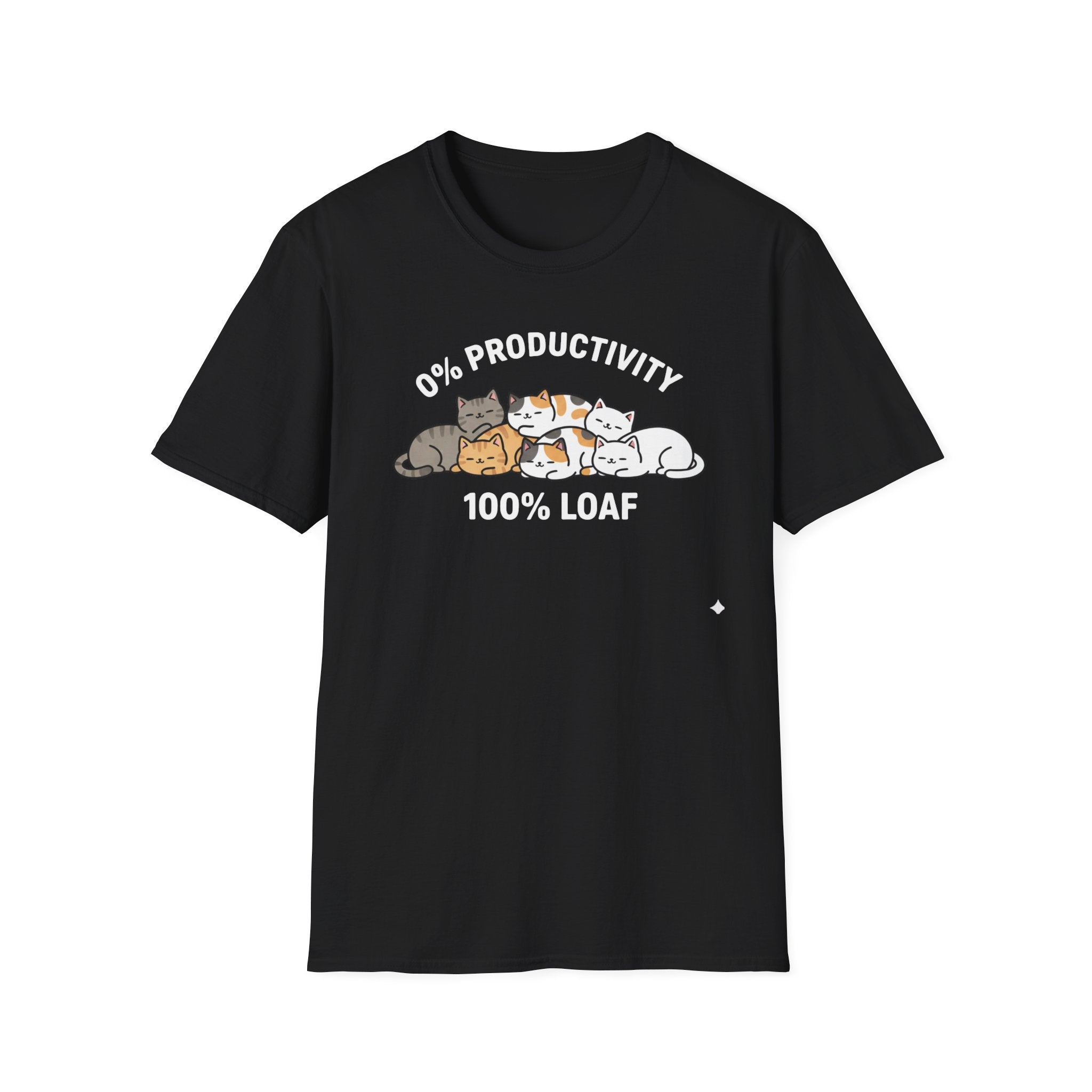 0% Productivity 100% Loaf Cat T-Shirt
