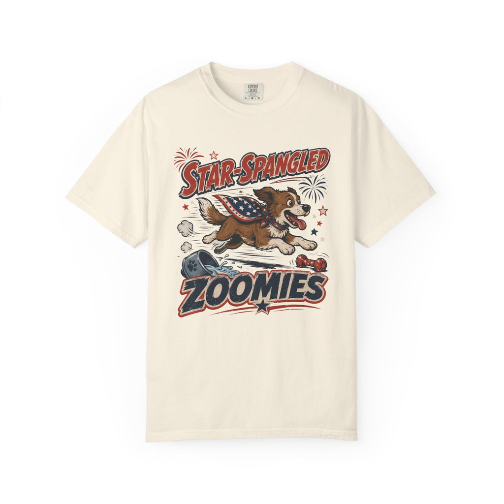 Star-Spangled Zoomies Patriotic Dog 4th of July T-Shirt