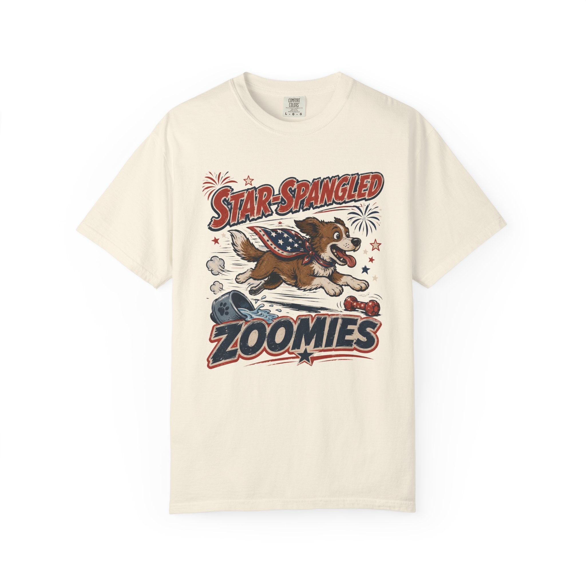Star-Spangled Zoomies Patriotic Dog 4th of July T-Shirt