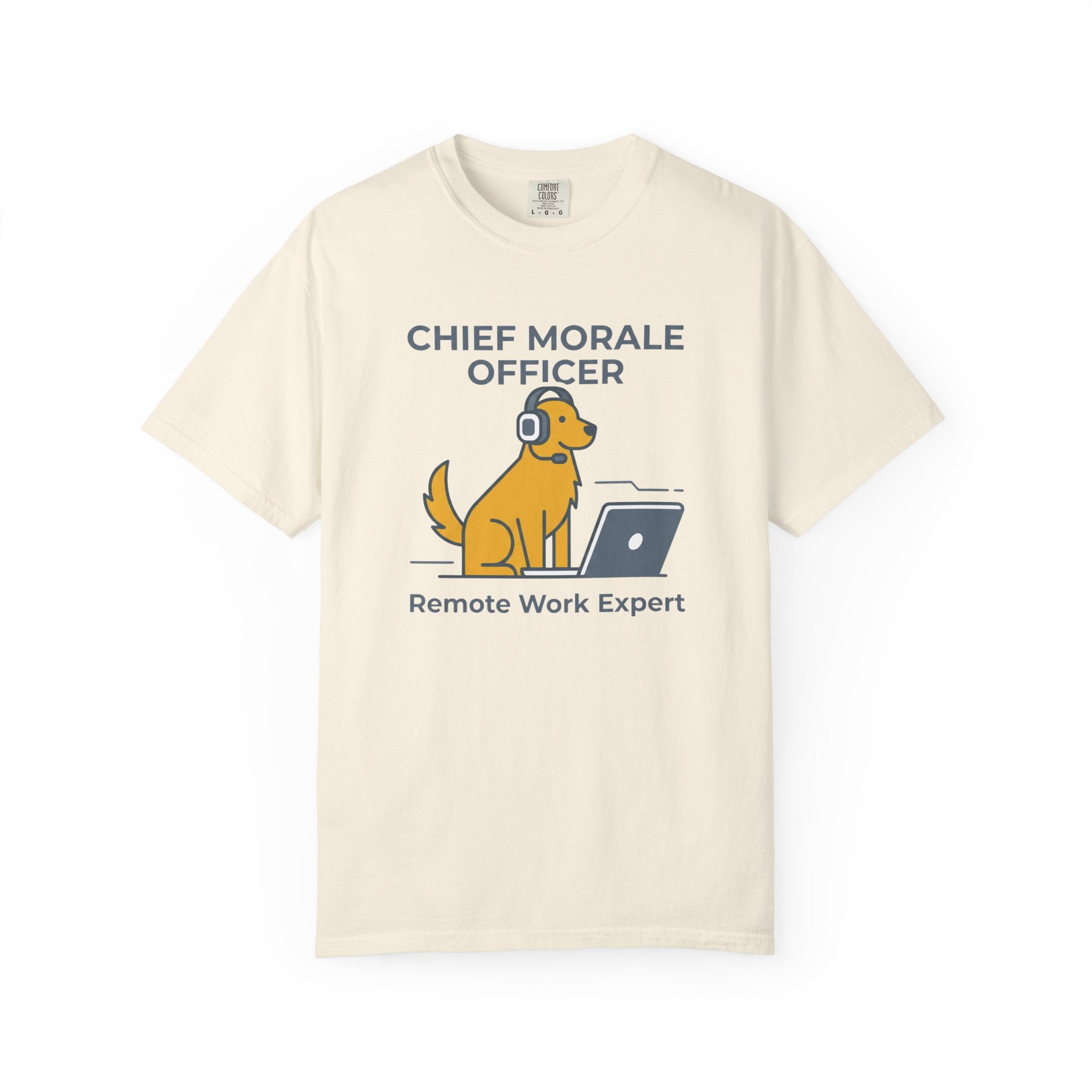 Chief Morale Oﬃcer Remote Work Expert Dog T-Shirt