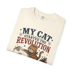 My Cat Started the Revolution 4th of July - Patriotic Funny Cat Tee