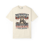 Patriotic Cat T-Shirt — “Patriotic? I Barely Tolerate This House”
