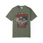 The Real Fireworks Start at 3 A.M. 4th of July Cat T-Shirt - Vintage Nightlife Graphic Tee