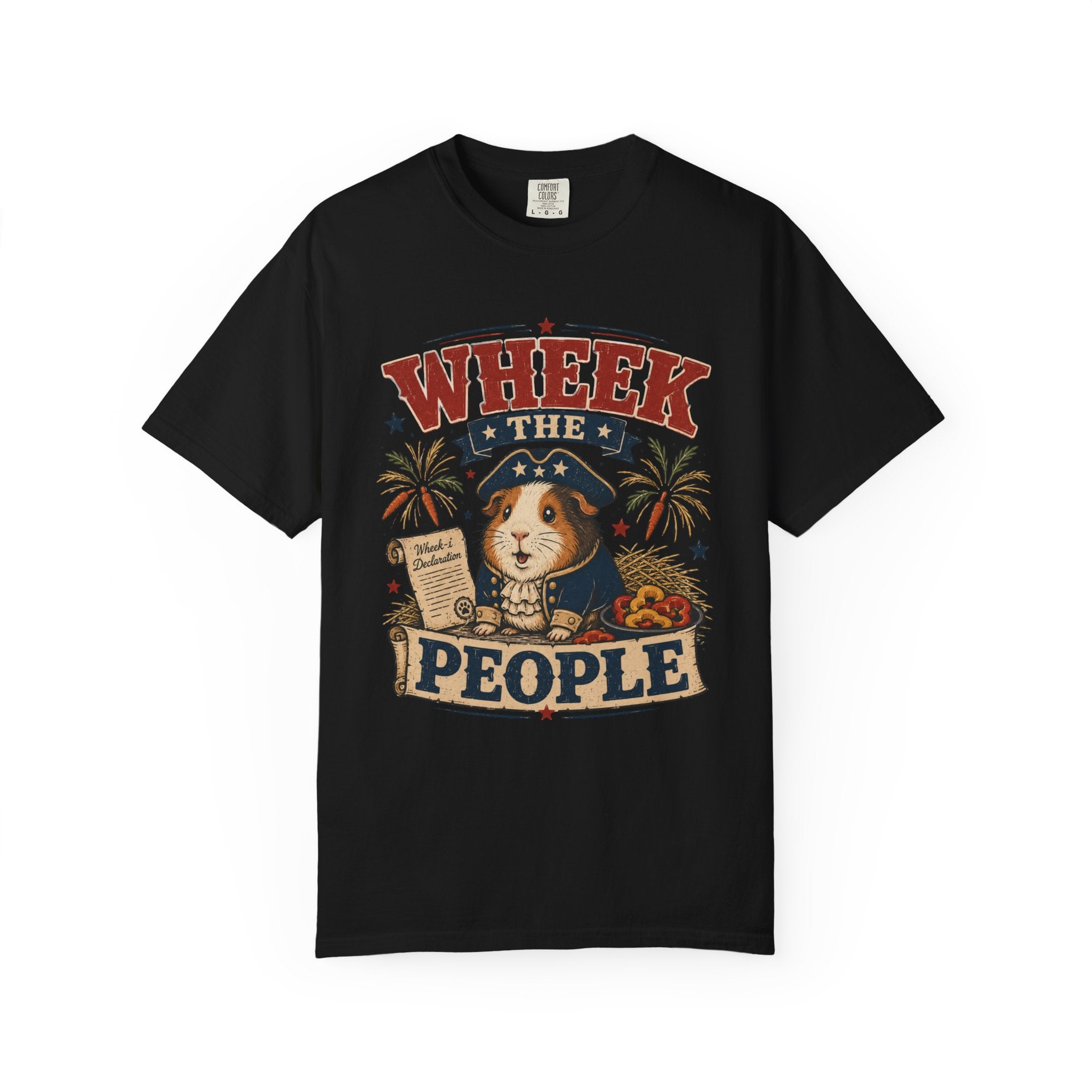Wheek the People 4th of July T-Shirt — Patriotic Guinea Pig Graphic Tee