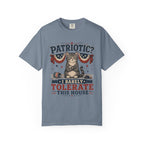 Patriotic Cat T-Shirt — “Patriotic? I Barely Tolerate This House”