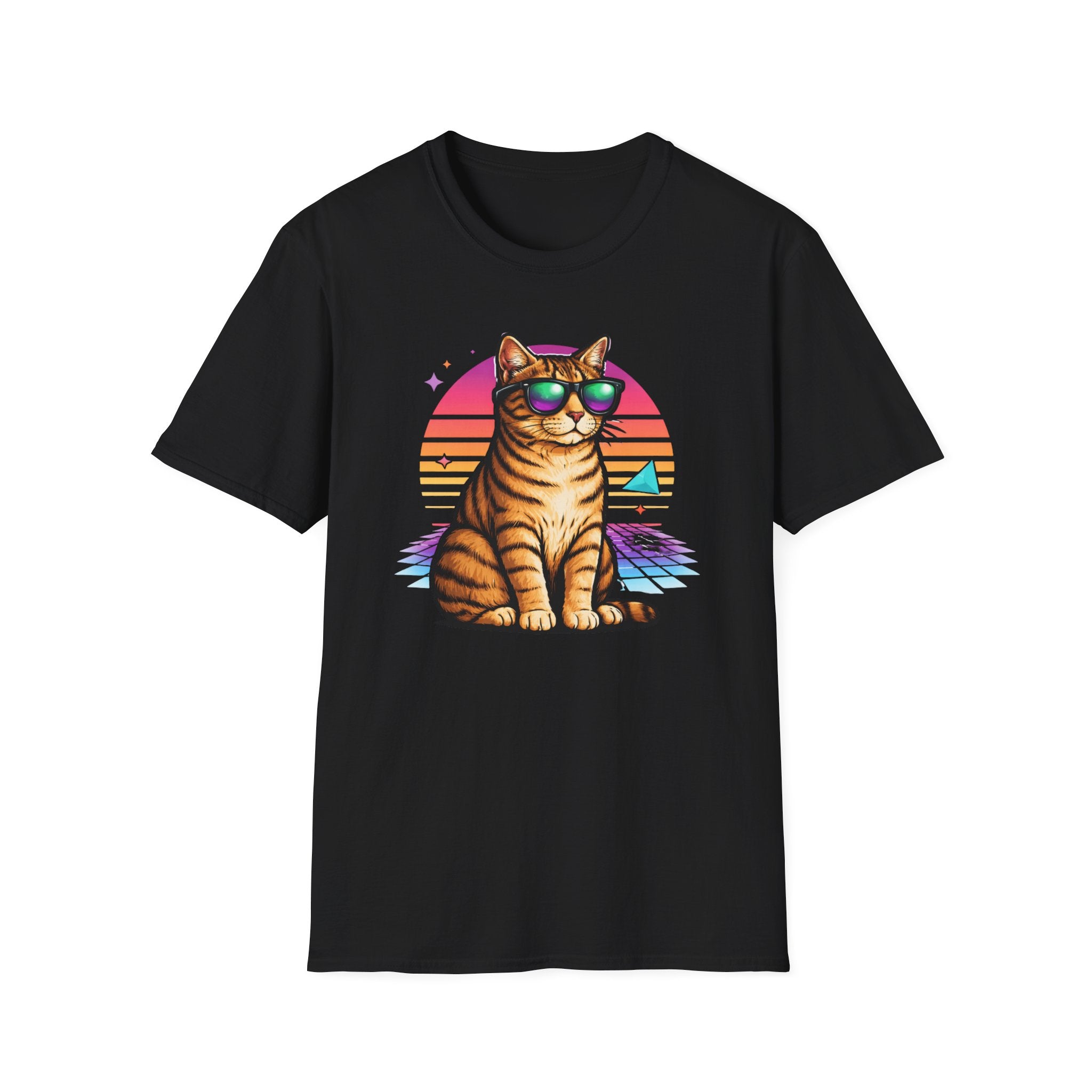 Cat Vibes Retro T-Shirt
