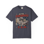 The Real Fireworks Start at 3 A.M. 4th of July Cat T-Shirt - Vintage Nightlife Graphic Tee