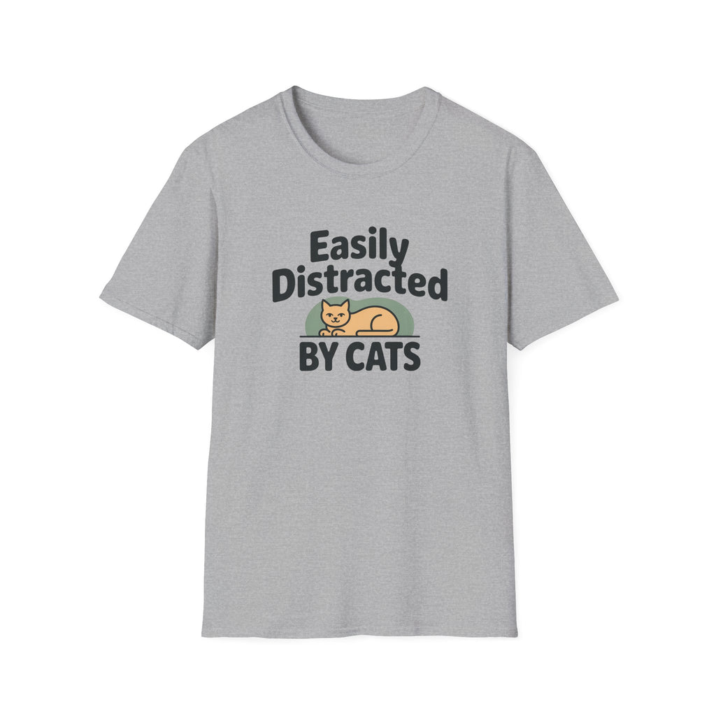 Easily Distracted by Cats T-Shirt