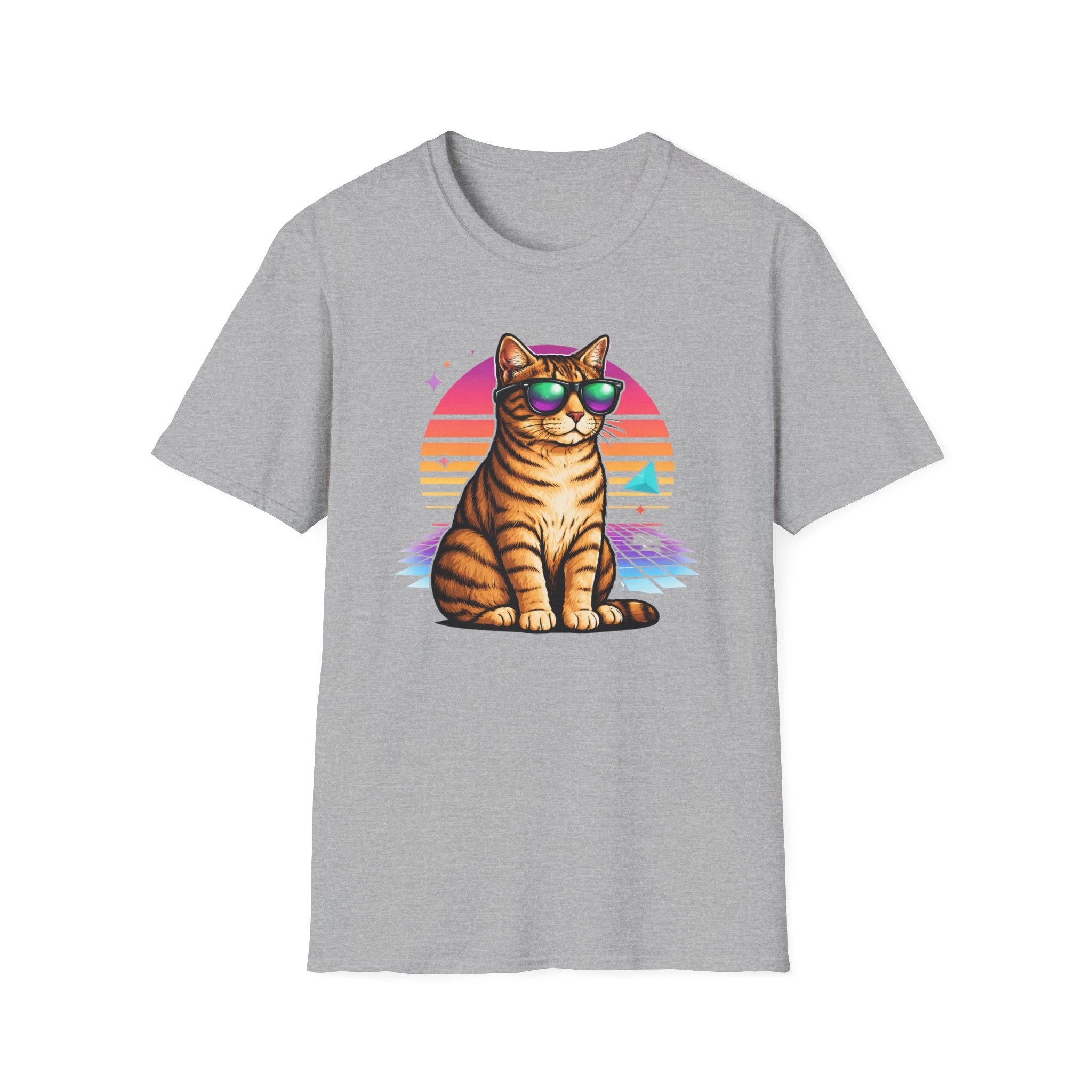 Cat Vibes Retro T-Shirt