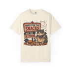 Here for the Snacks Patriotic Cat 4th of July T-Shirt