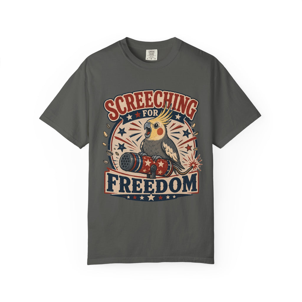 Patriotic Screeching for Freedom Cockatiel T-Shirt