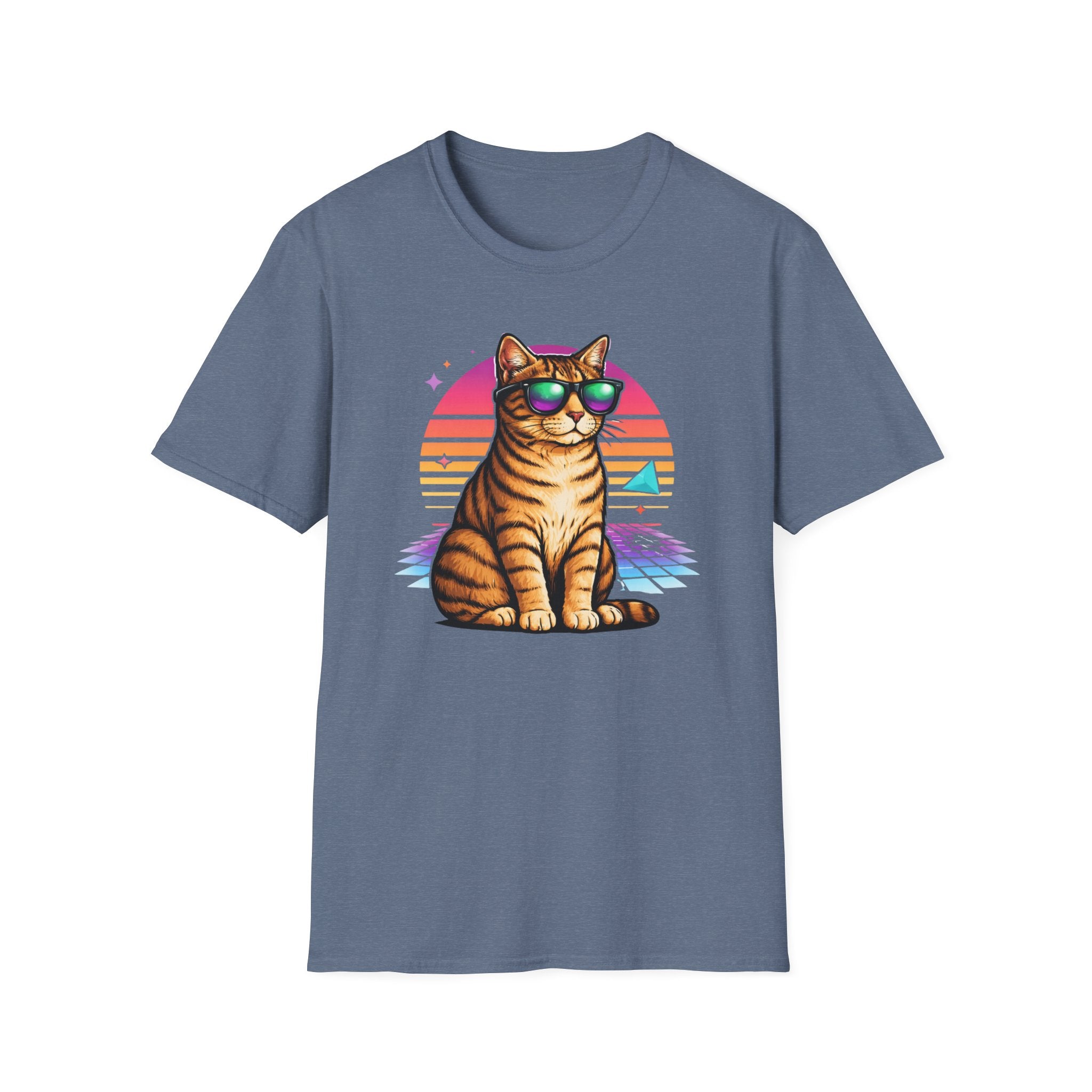 Cat Vibes Retro T-Shirt