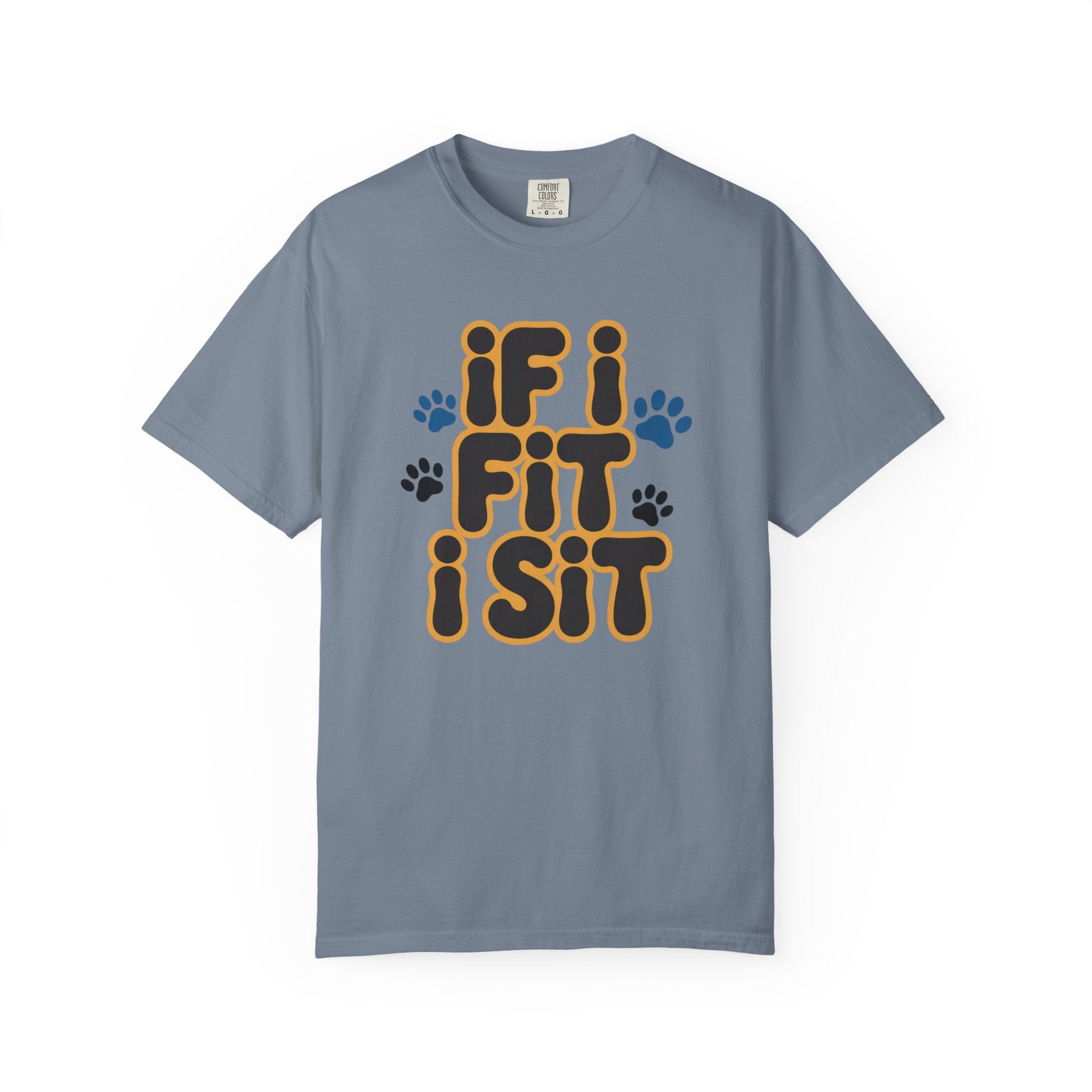 If I Fit I Sit T-Shirt Cat & Dog T-Shirt