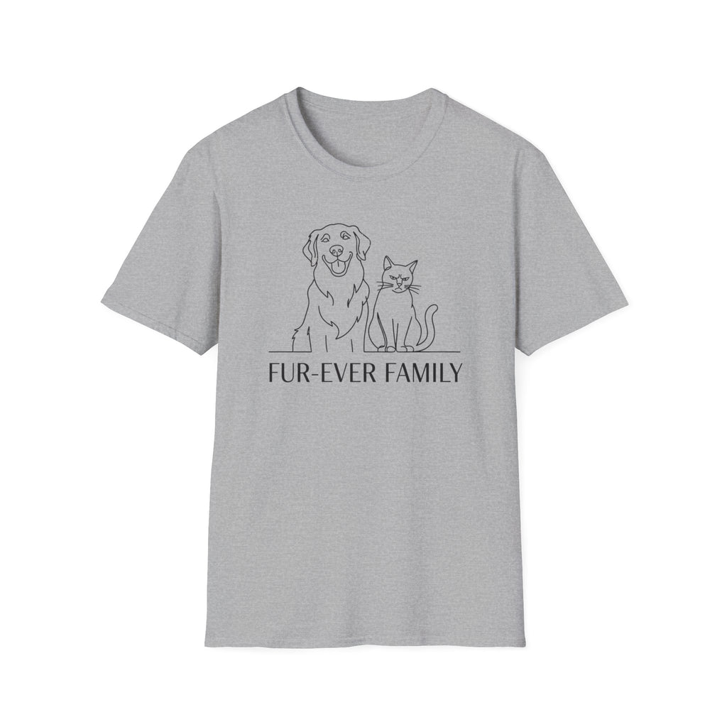 Fur Ever Family Dog and Cat T-Shirt