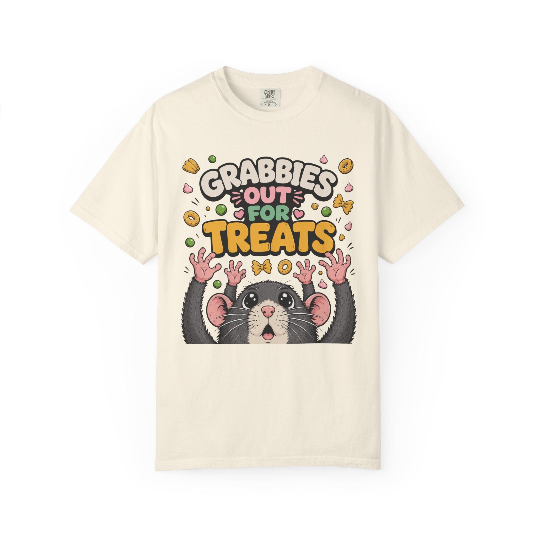 Grabbies Out for Treats Rat T-Shirt