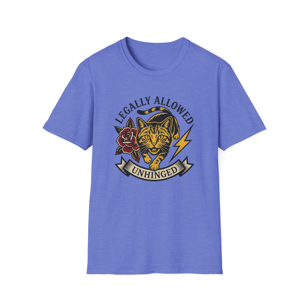 Legally Allowed Unhinged Tattoo Cat T-Shirt