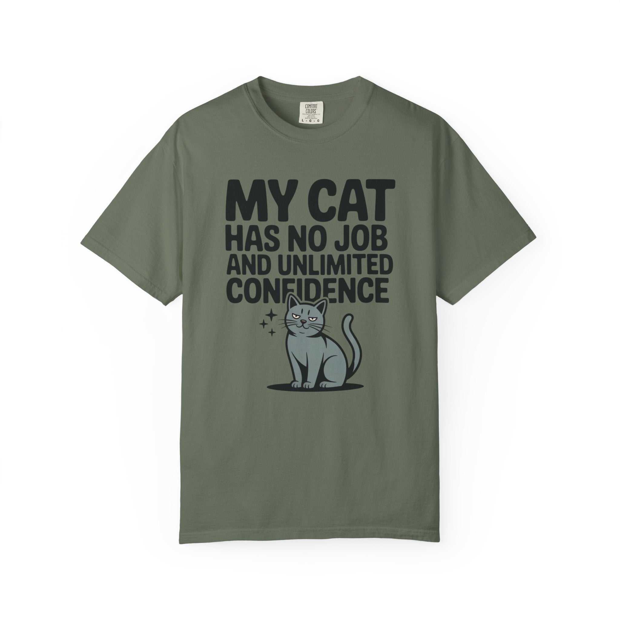 My Cat Has No Job and Unlimited Confidence Cat T-Shirt