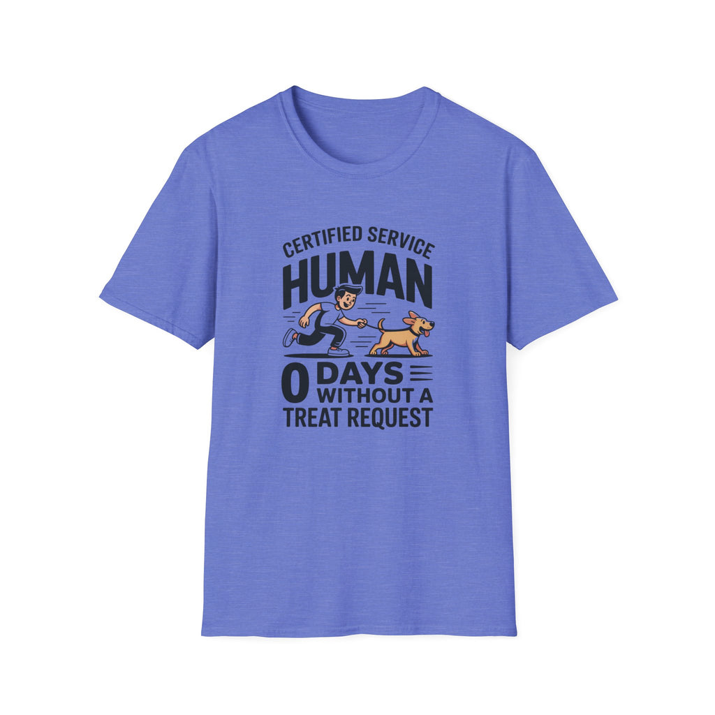 Certified Service Human Dog  T-Shirt
