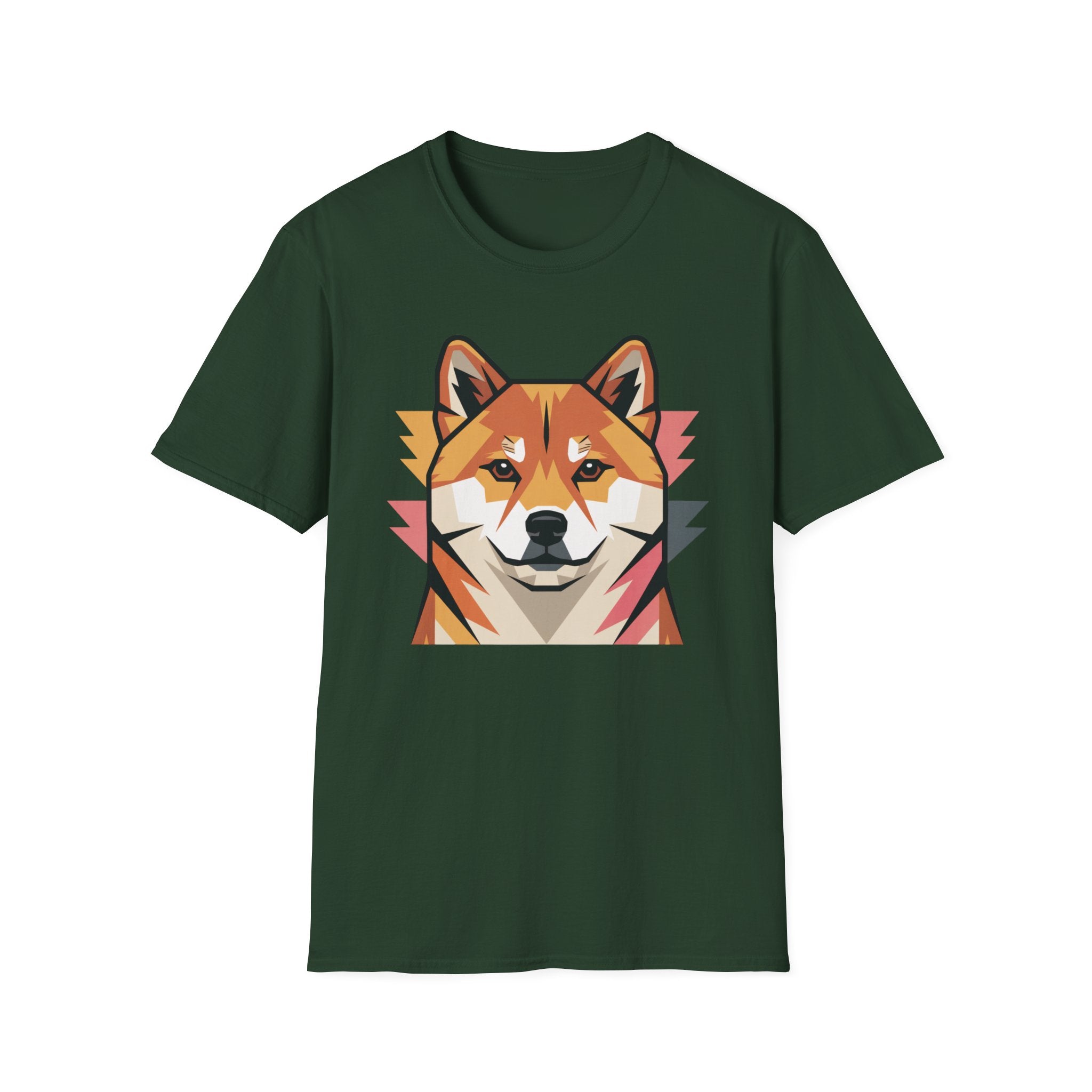 Geo Shiba Dog T-Shirt