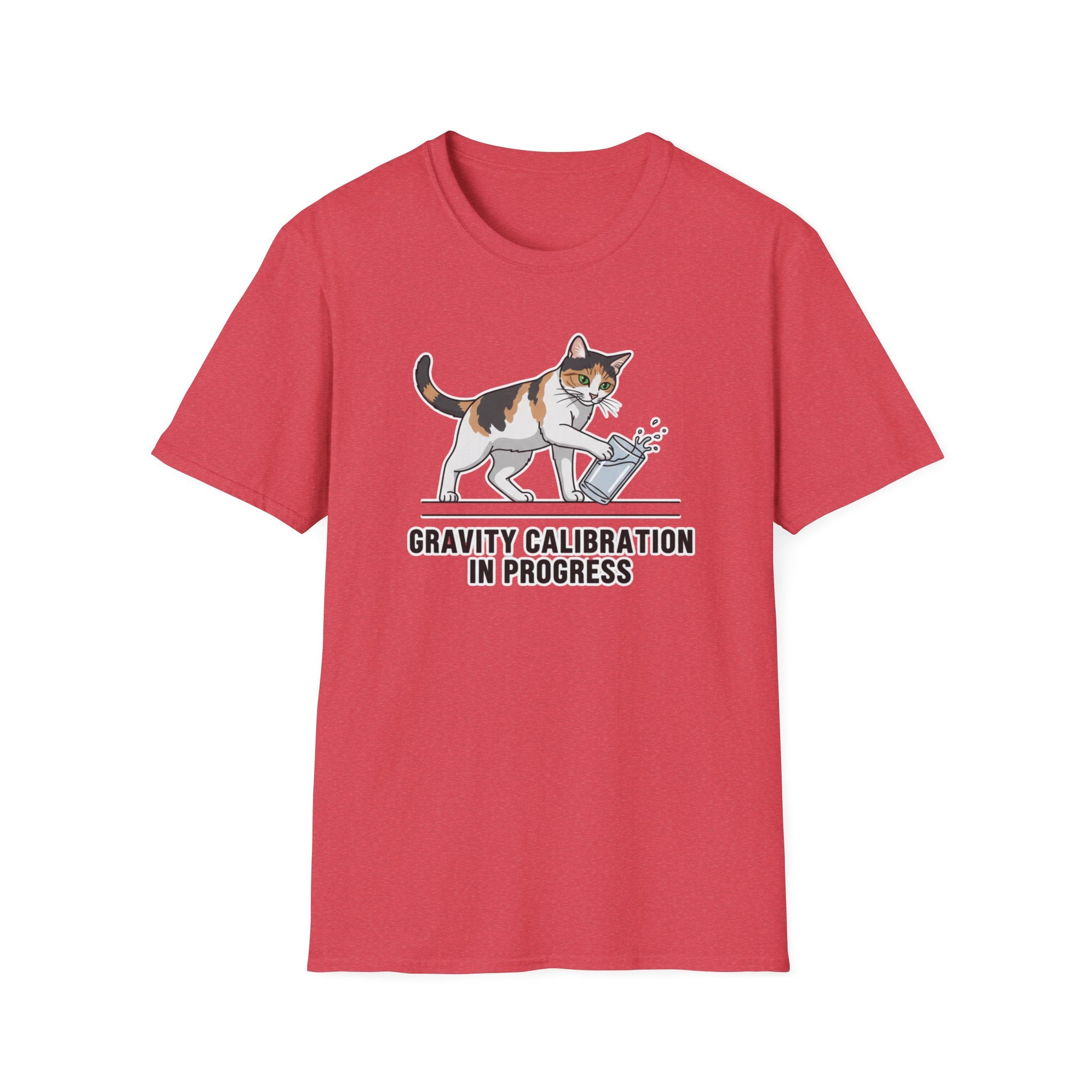 Gravity Calibration In Progress Cat  T-Shirt