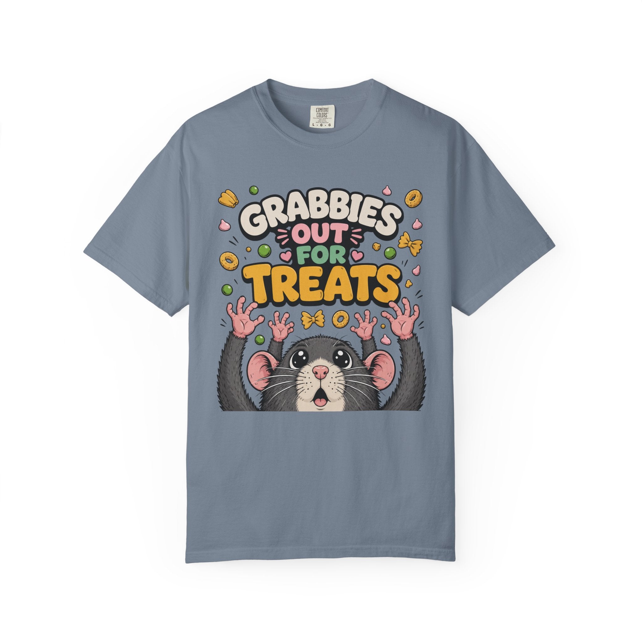 Grabbies Out for Treats Rat T-Shirt
