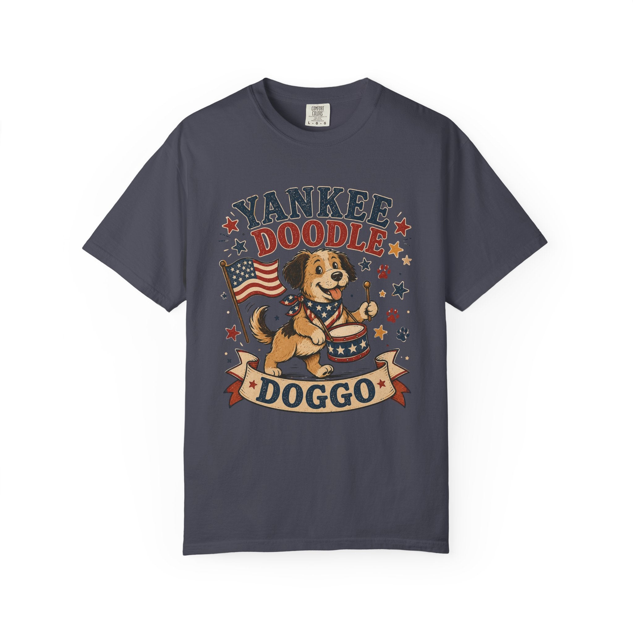 Yankee Doodle Doggo 4th of July T-Shirt — Patriotic Doodle Dog Tee