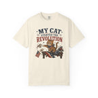 My Cat Started the Revolution 4th of July - Patriotic Funny Cat Tee