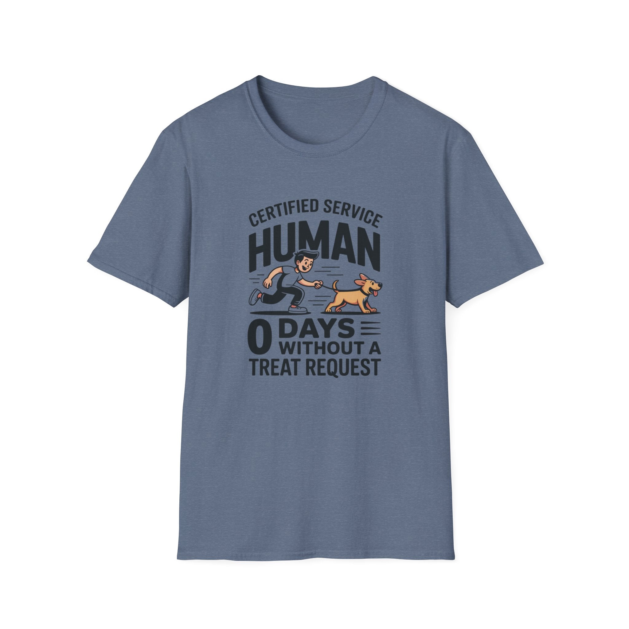 Certified Service Human Dog  T-Shirt