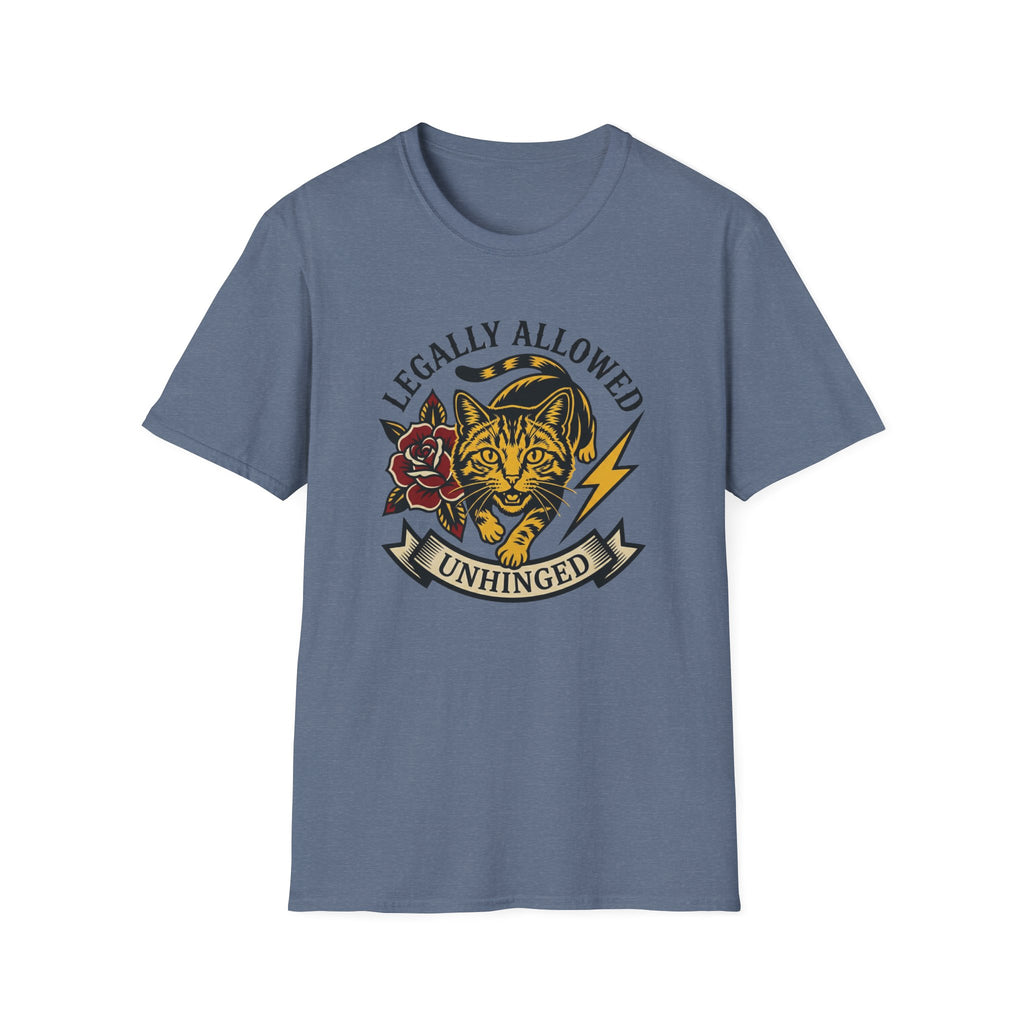 Legally Allowed Unhinged Tattoo Cat T-Shirt