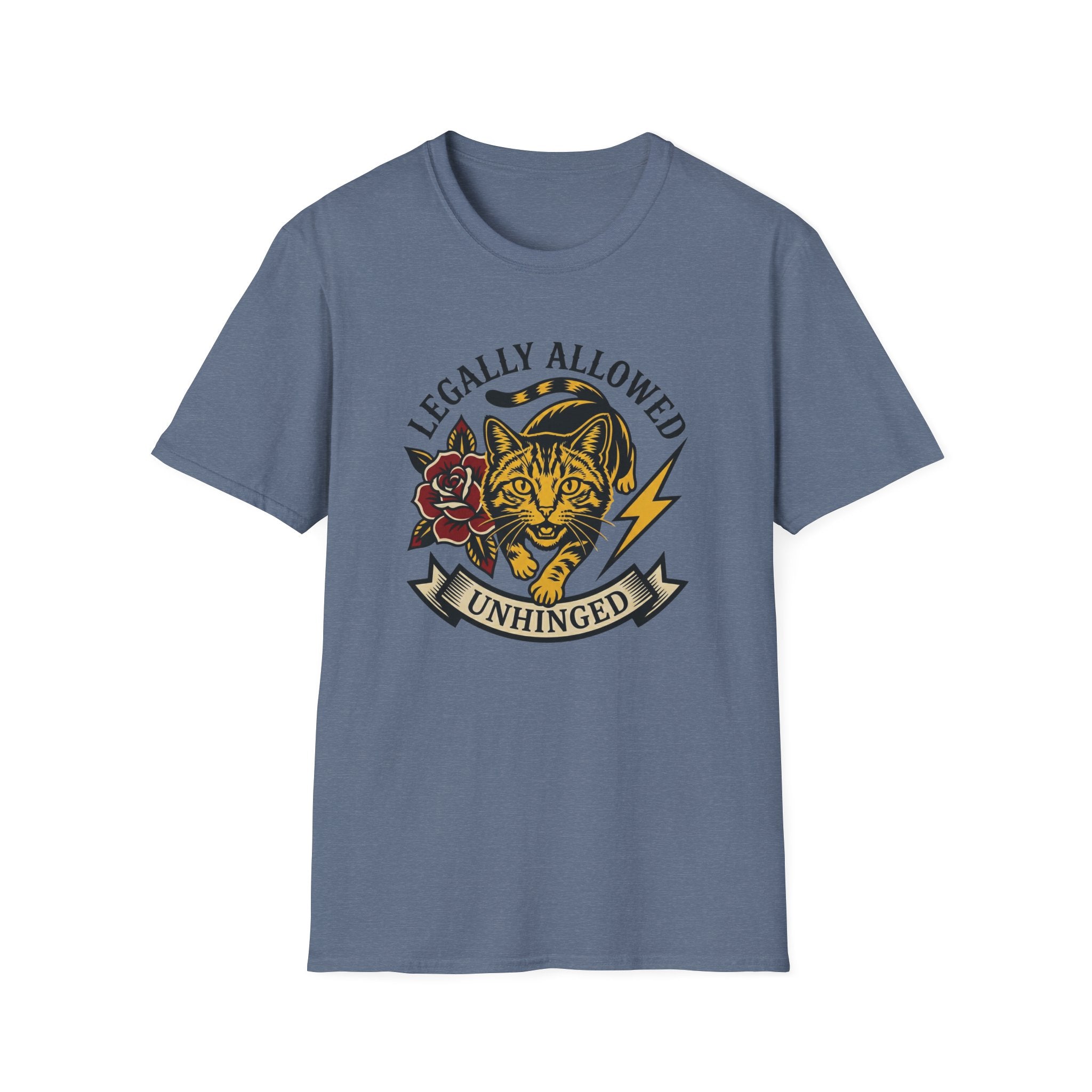 Legally Allowed Unhinged Tattoo Cat T-Shirt