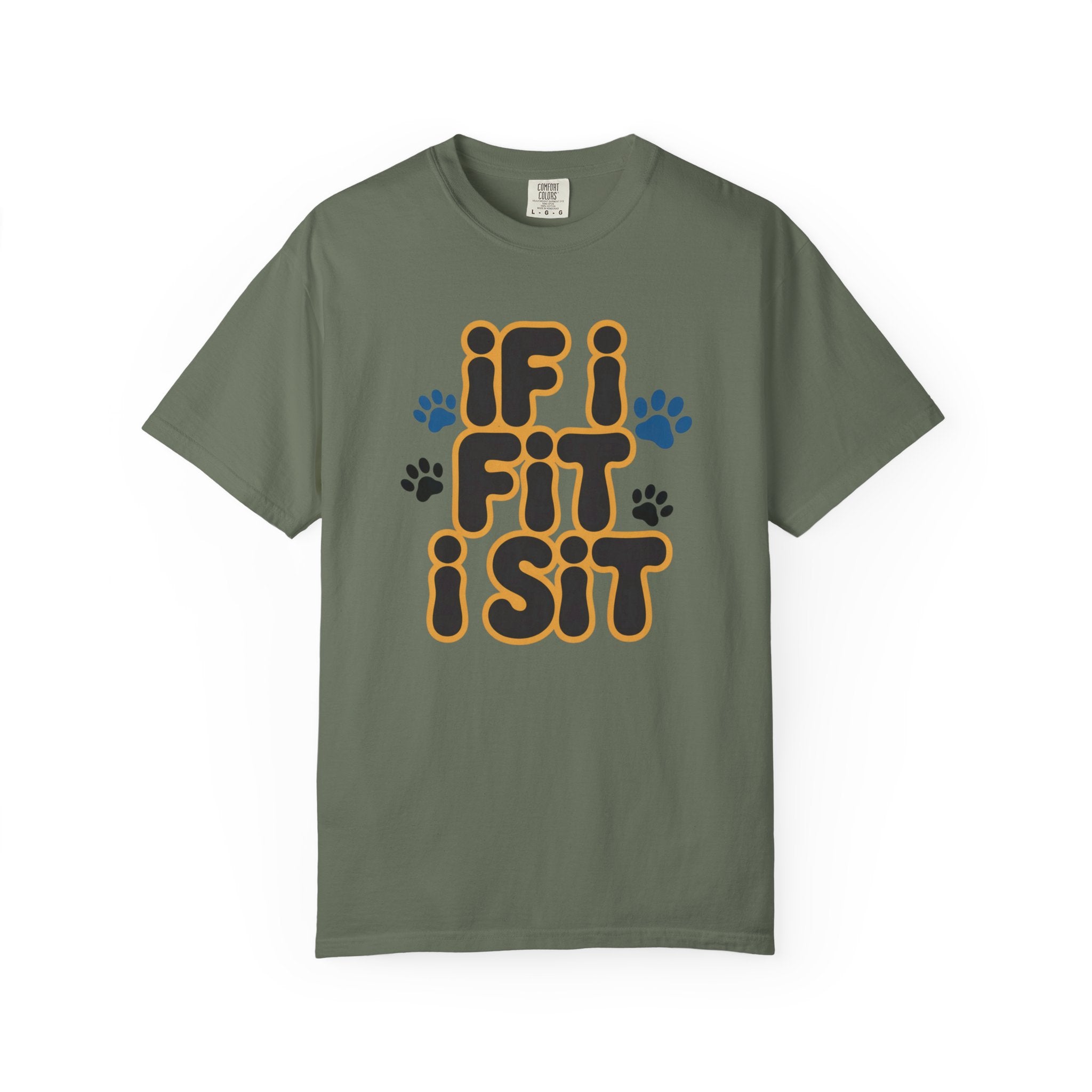 If I Fit I Sit T-Shirt Cat & Dog T-Shirt