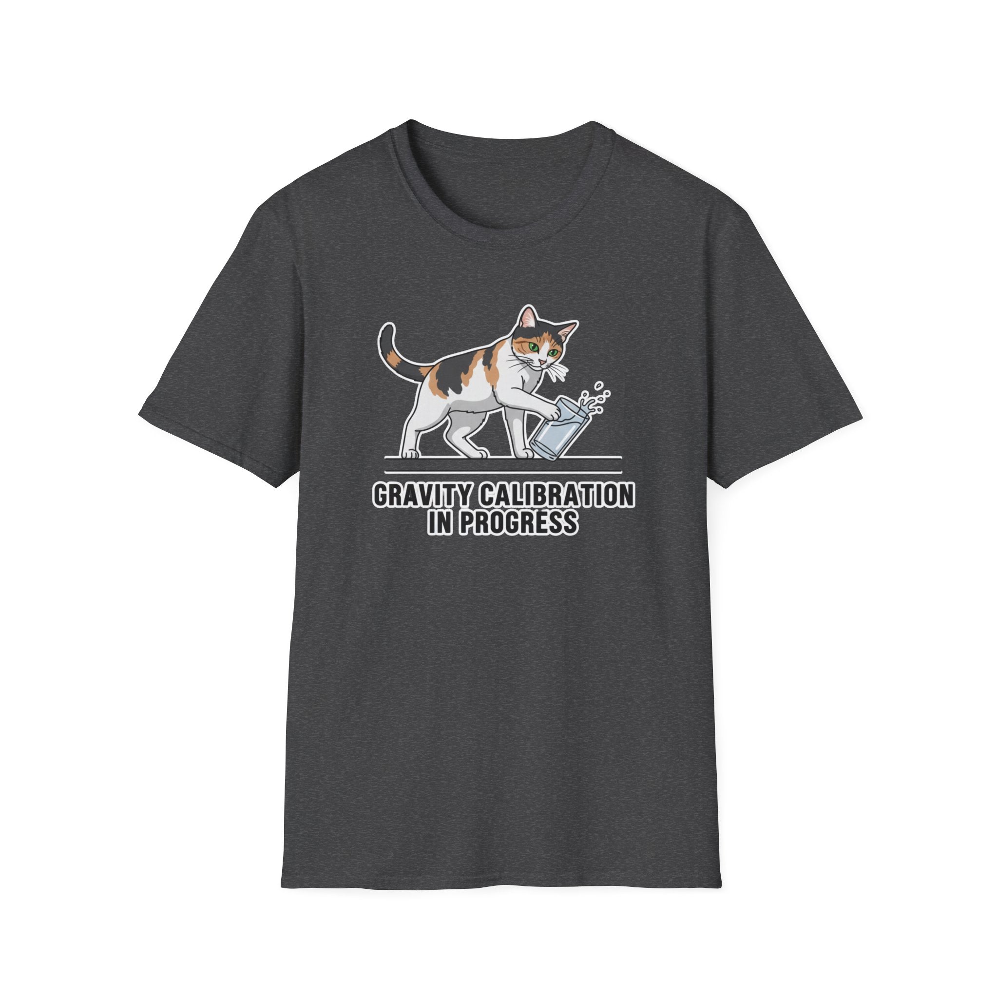 Gravity Calibration In Progress Cat  T-Shirt