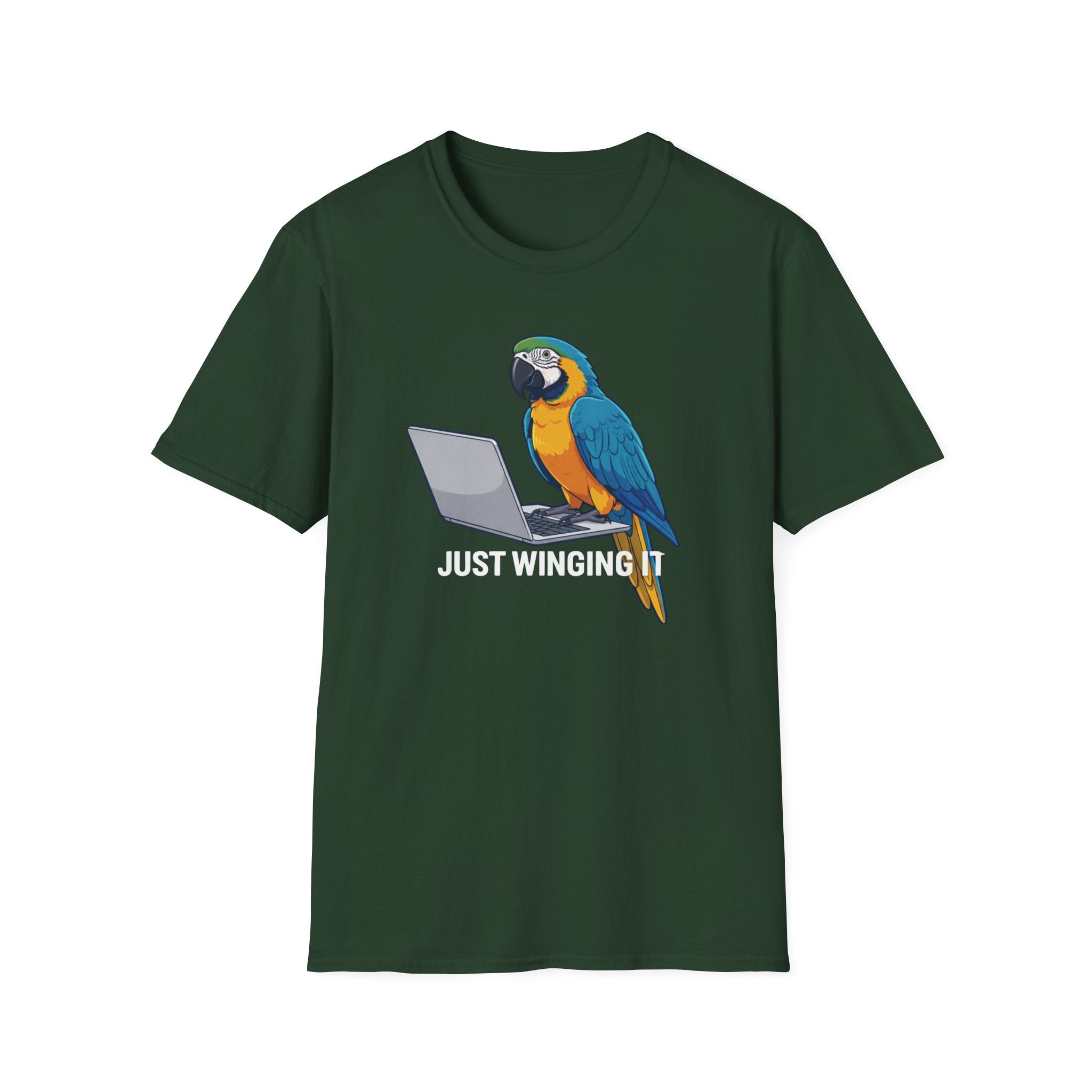 Just Winging It Parrot T-Shirt