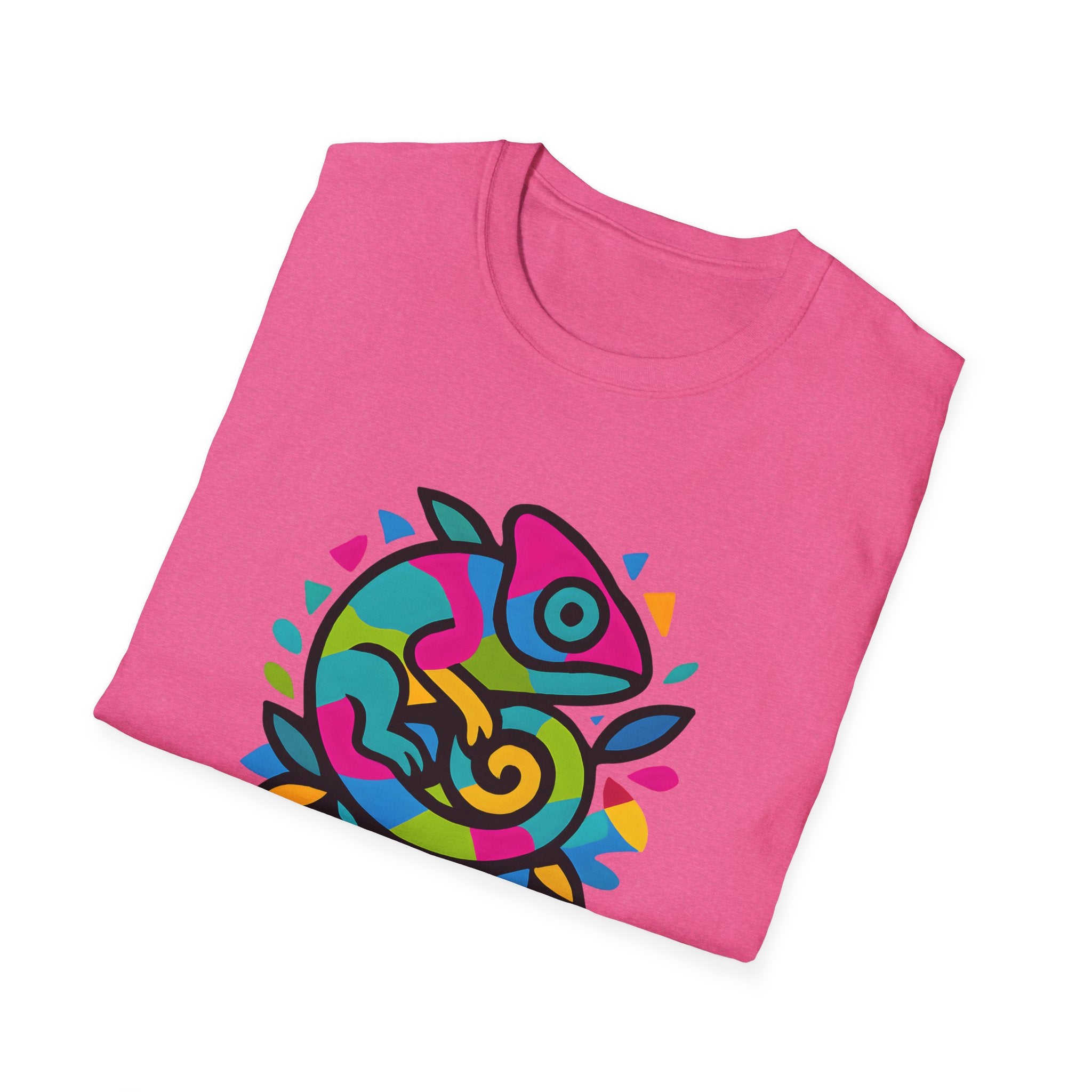 Colorful Chameleon Logo T-Shirt