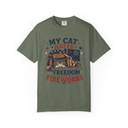 My Cat Hates Freedom and Fireworks 4th of July T-Shirt