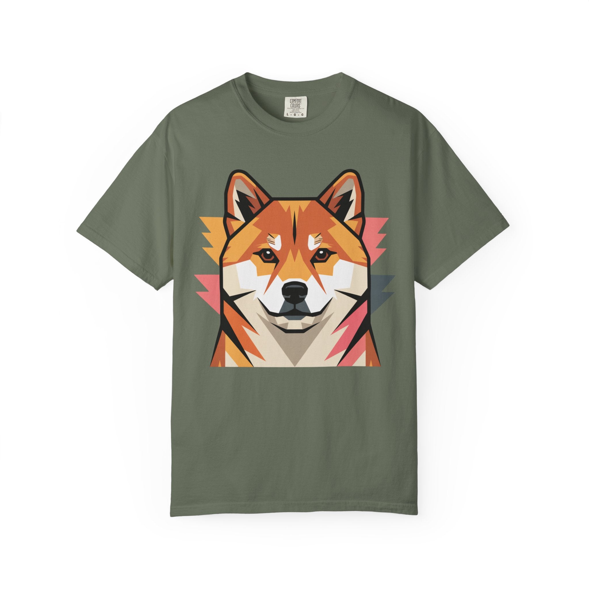 Geometric Shiba Inu T‑Shirt