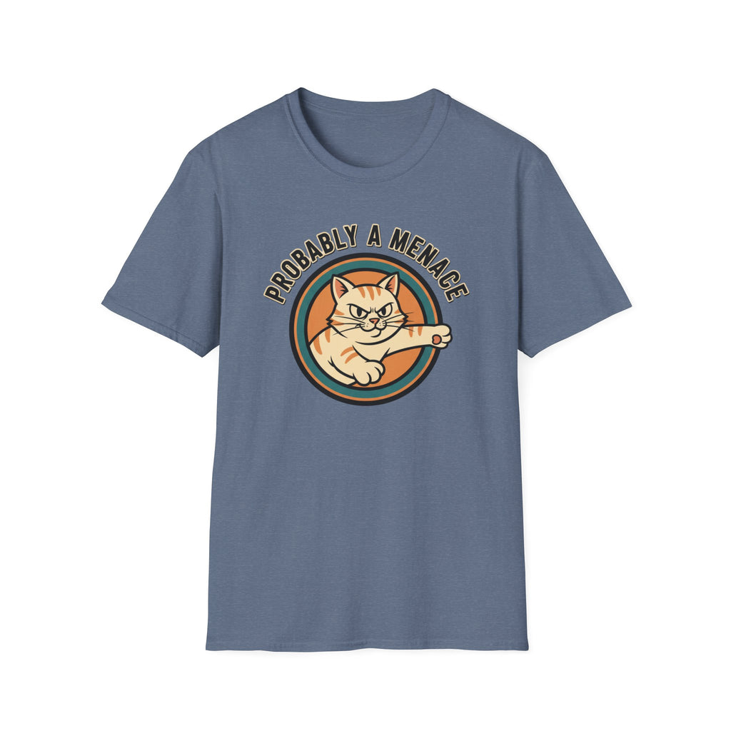 Probably a Menace Cat Logo T-Shirt