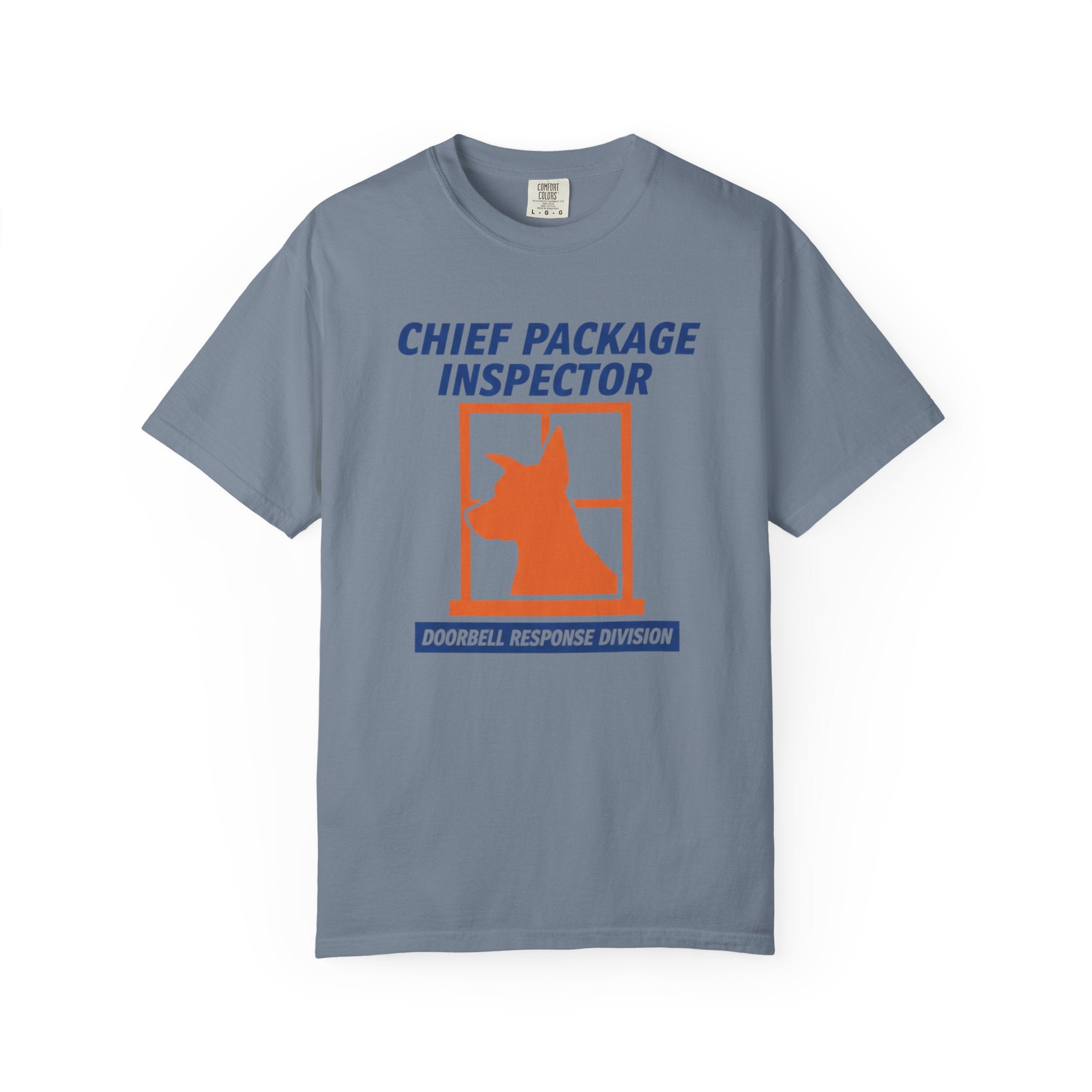 Chief Package Inspector Doorbell Response Division Dog T-shirt