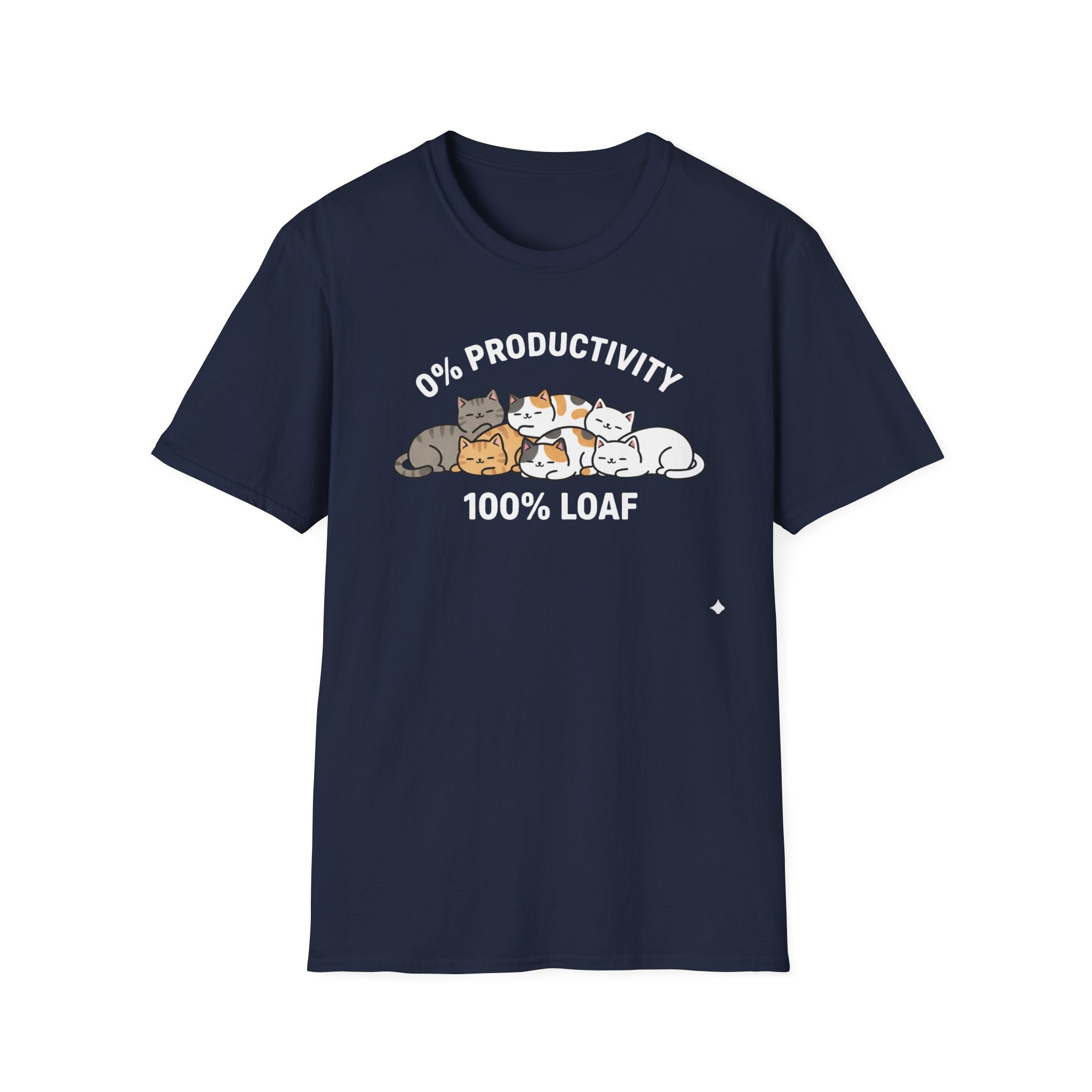 0% Productivity 100% Loaf Cat T-Shirt