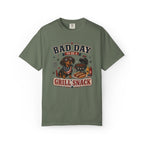 Bad Day Grill Snack 4th of July Dog T-Shirt — Funny BBQ Dachshund Graphic Tee
