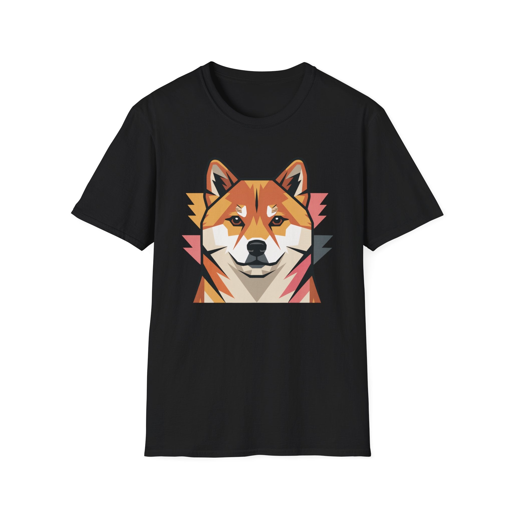 Geo Shiba Dog T-Shirt