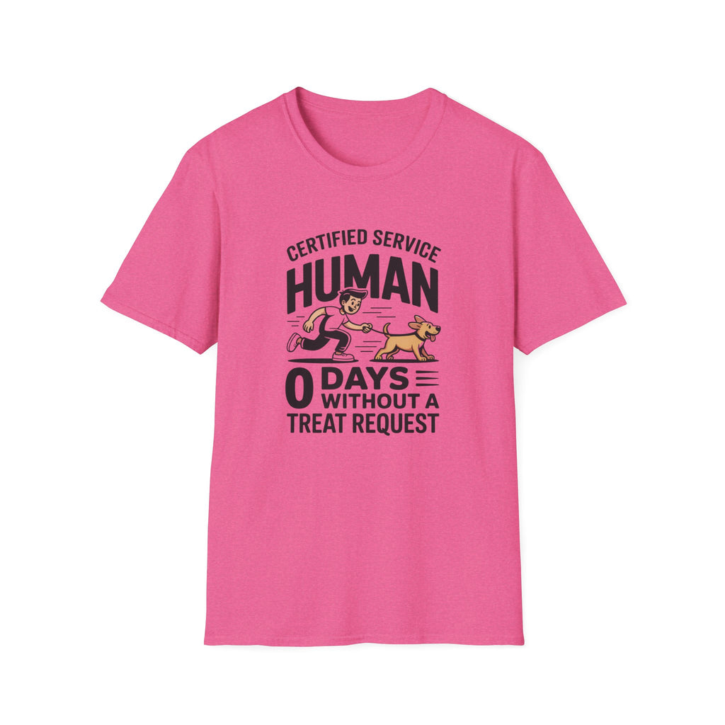 Certified Service Human Dog  T-Shirt