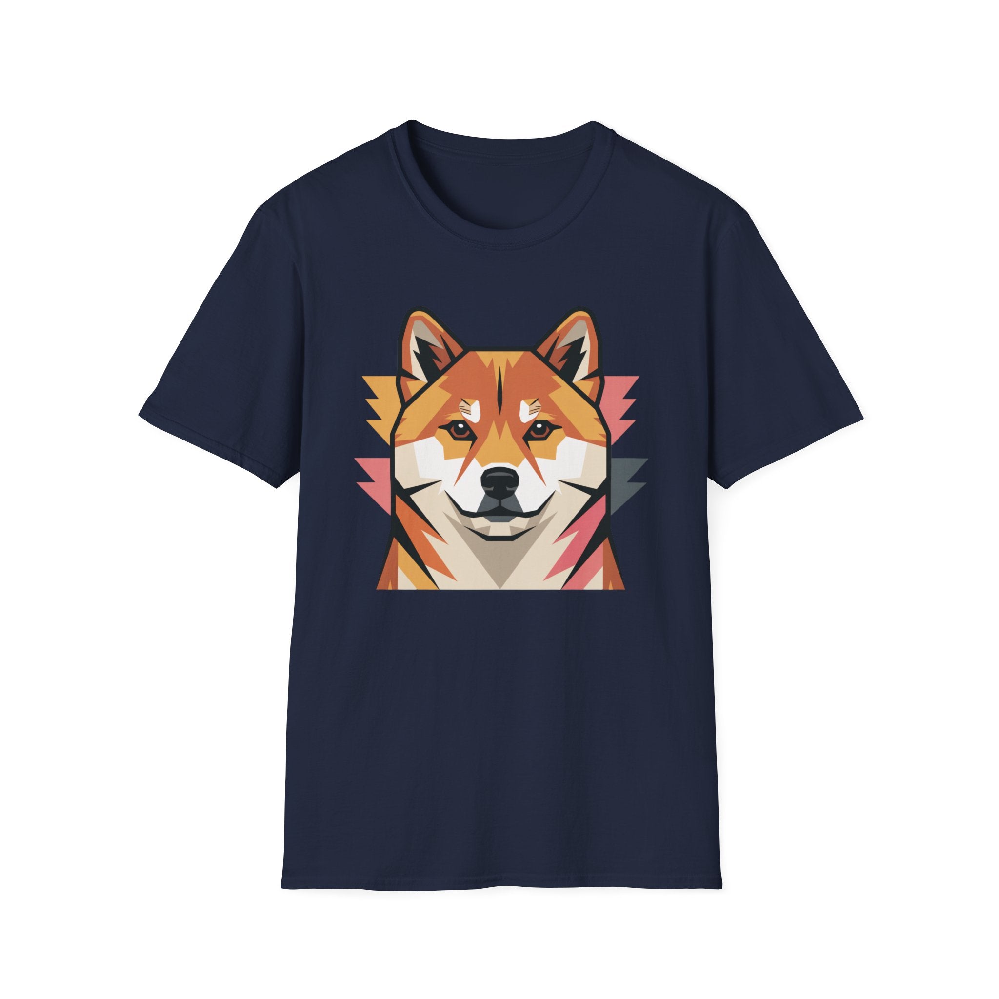 Geo Shiba Dog T-Shirt