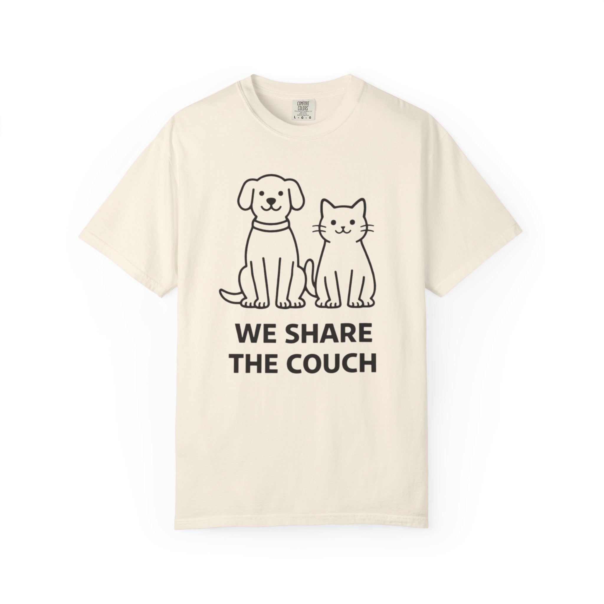 We Share The Couch Dog & Cat T-Shirt