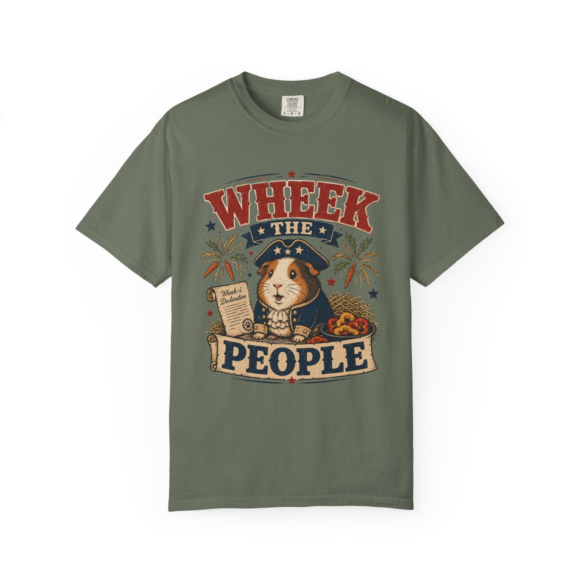 Wheek the People 4th of July T-Shirt — Patriotic Guinea Pig Graphic Tee
